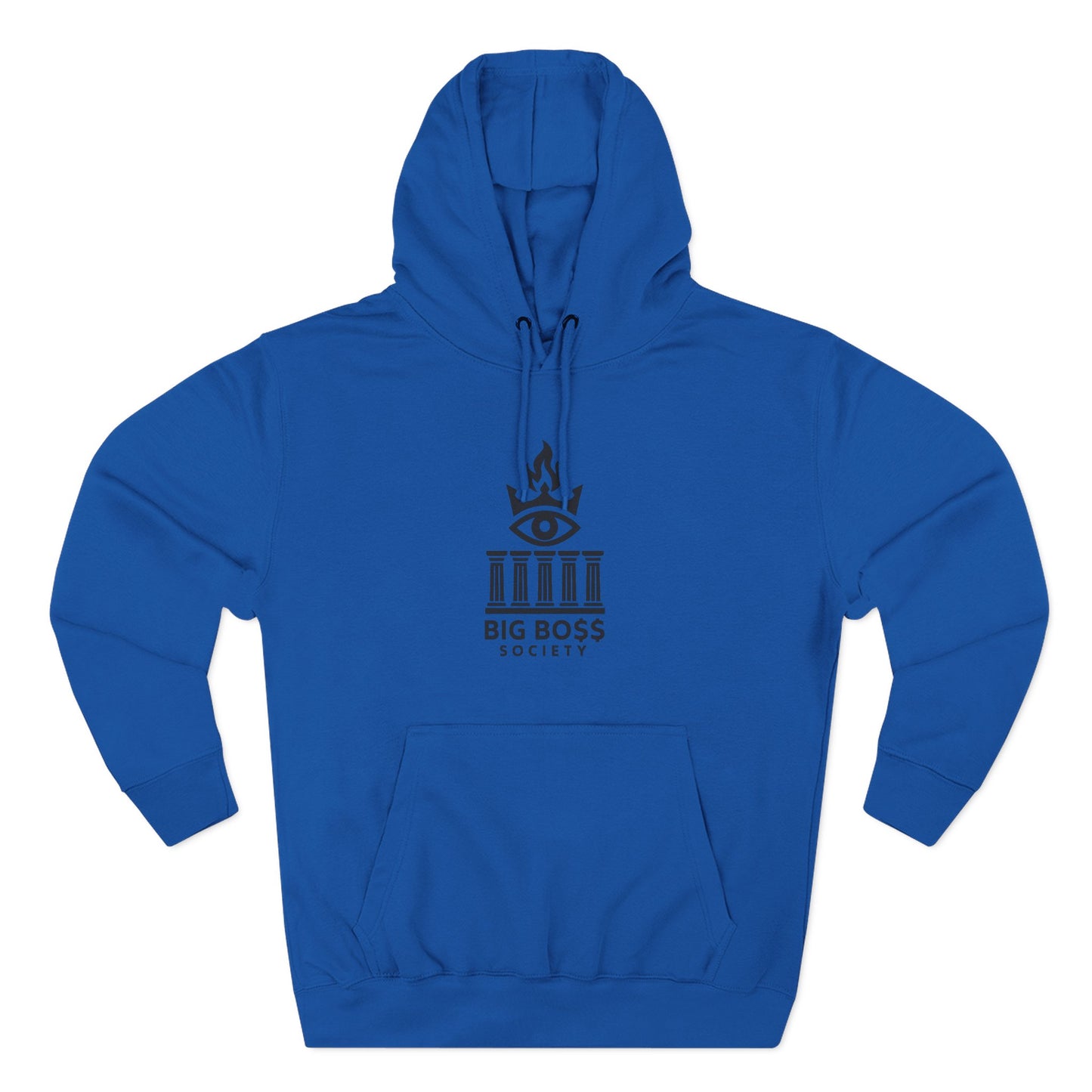 Big Boss Society Fleece Hoodie, Cozy Sweatshirt, Casual Outfit, Streetwear Gift, Unique Layering Piece