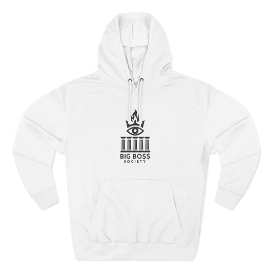 Big Boss Society Fleece Hoodie, Cozy Sweatshirt, Casual Outfit, Streetwear Gift, Unique Layering Piece